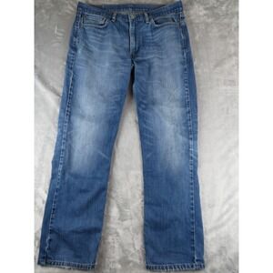 Levi Strauss 514 Jeans Mens W36 L34 Straight Leg Blue Denim Pants‎